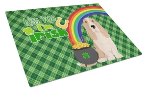 Lemon and White Tricolor Basset Hound St. Patrick's Day Glass Cutting Board Decorative Tempered Glass Kitchen Cutting and Servin Lemon and White Tricolor Basset Hound St. Patrick's Day Glass Cutting Board Decorative Tempered Glass Kitchen Cutting and Servin