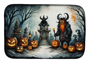 Krampus The Christmas Demon Spooky Halloween Dish Drying Mat Absorbent Dish Drying Mat Pad for Kitchen Counter Dish Drainer Mat Krampus The Christmas Demon Spooky Halloween Dish Drying Mat Absorbent Dish Drying Mat Pad for Kitchen Counter Dish Drainer Mat