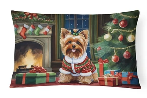 Cozy Christmas Throw Pillow Throw Pillow for Indoor Couch Bed Outdoor Patio Washable, Yorkshire Terrier 2769,12Hx16W Cozy Christmas Throw Pillow Throw Pillow for Indoor Couch Bed Outdoor Patio Washable, Yorkshire Terrier 2769,12Hx16W