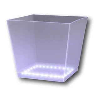 blinkee Light Up Chilled Cube Ice Bucket White blinkee Light Up Chilled Cube Ice Bucket White