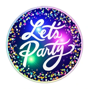 Light Up Lets Party Flashing Blinky Light Badge Pin Light Up Lets Party Flashing Blinky Light Badge Pin