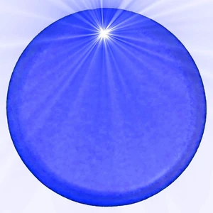 blinkee Light Up Round Badge Pin Blue blinkee Light Up Round Badge Pin Blue