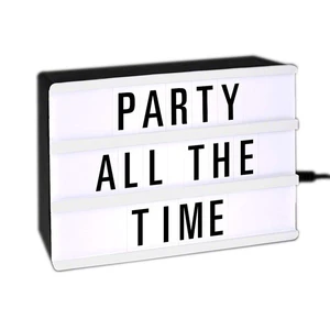 LED Mini Cinema Marquee Lightbox USB Powered Customizable LED Mini Cinema Marquee Lightbox USB Powered Customizable