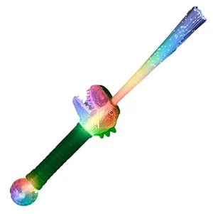 blinkee Light Up Fiber Optic Multicolor Dinosaur Prism Wand blinkee Light Up Fiber Optic Multicolor Dinosaur Prism Wand