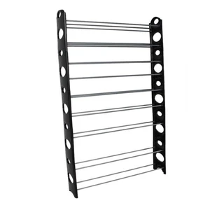 DIY Easy Installation 10 Tier Shoe Rack Adjustable Steel DIY Easy Installation 10 Tier Shoe Rack Adjustable Steel