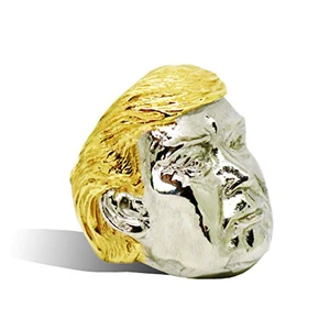 Size 9 Donald Trump MAGA Fashion Gold Silver Plated Ring Size 9 Donald Trump MAGA Fashion Gold Silver Plated Ring