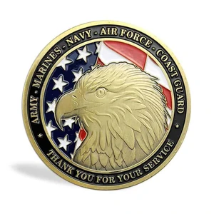 Army Navy Marine Air Force Coast Guard US Department of Defense Commemorative Coin Army Navy Marine Air Force Coast Guard US Department of Defense Commemorative Coin