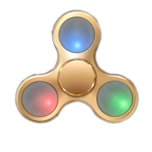 Gold Metallic LED EDC Fidget Spinner Gold Metallic LED EDC Fidget Spinner