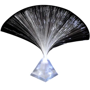 Fiber Optic Pyramid Centerpiece White Fiber Optic Pyramid Centerpiece White
