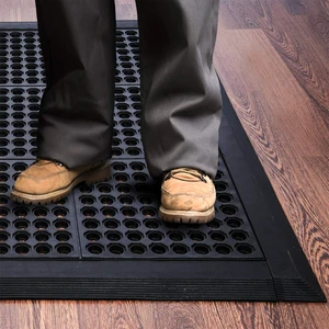 Doortex Black Open Top Ergonomic AntiFatigue Mat 36" x 60" Doortex Black Open Top Ergonomic AntiFatigue Mat 36" x 60"