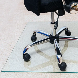 Floortex Glaciermat Heavy Duty Glass Chair Mat for Hard Floors & Carpets 36" x 42" Floortex Glaciermat Heavy Duty Glass Chair Mat for Hard Floors & Carpets 36" x 42"