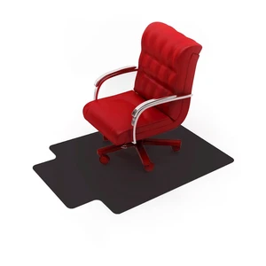 Black Vinyl Lipped Chair Mat for Hard Floor 45" x 53" Black Vinyl Lipped Chair Mat for Hard Floor 45" x 53"
