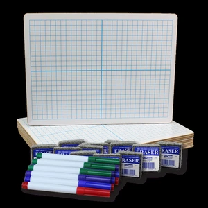 9 X 12 Dry Erase Xy Axis/Dry Erase, TwoSided With Colored Markers And Erasers Class Pack 12 9 X 12 Dry Erase Xy Axis/Dry Erase, TwoSided With Colored Markers And Erasers Class Pack 12