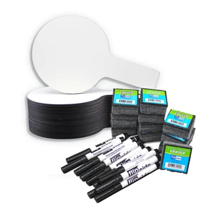 Mini Dry Erase Answer Paddles With Markers And Erasers Class Pack Of 12 Mini Dry Erase Answer Paddles With Markers And Erasers Class Pack Of 12