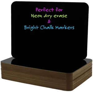 9 X 12 Black Dry Erase Board Pack Of 24