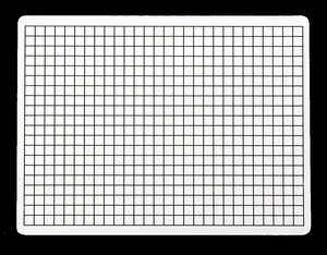 9 X 12 Two Sided 3/8" Squares Grid Board 12 Pack