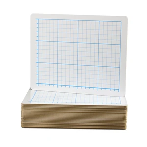 9 X 12 Two Sided Quadrant Grid Dry Erase Board 1/2" Square Class Pack 24 9 X 12 Two Sided Quadrant Grid Dry Erase Board 1/2" Square Class Pack 24