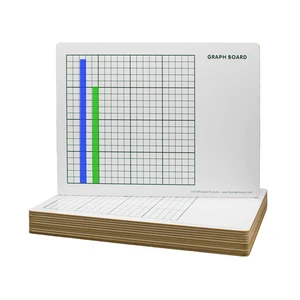9 X 12 Two Sided Graph Board 12 Pack