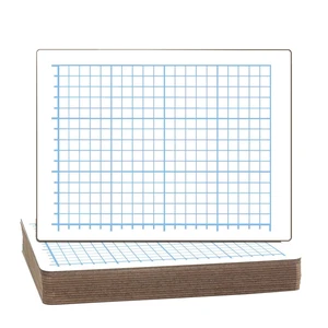 9 X 12 Two Sided Quadrant Grid Dry Erase Board 1/2" Square Class Pack Of 12 9 X 12 Two Sided Quadrant Grid Dry Erase Board 1/2" Square Class Pack Of 12