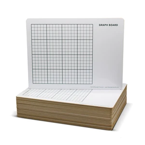 9 X 12 Two Sided Graph Board  24 Pack