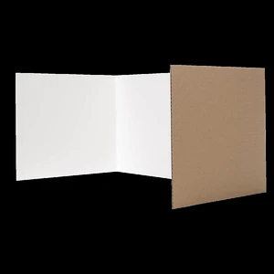12 X 48 Study Carrel White Corrugated Pack Of 12 12 X 48 Study Carrel White Corrugated Pack Of 12