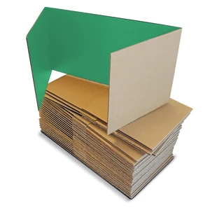 12 X 48 Study Carrel Green Corrugated Pack Of 24 12 X 48 Study Carrel Green Corrugated Pack Of 24