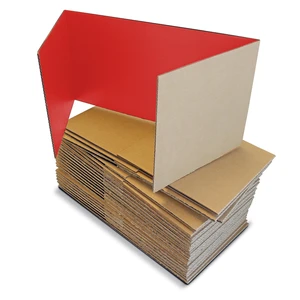 12 X 48 Study Carrel Red Corrugated Pack Of 24