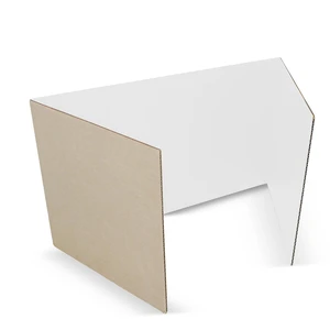 18 X 48 Study Carrel White Corrugated Pack Of 24 18 X 48 Study Carrel White Corrugated Pack Of 24
