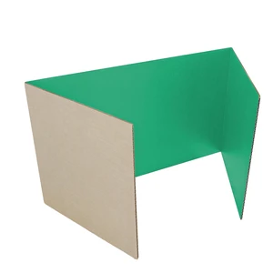 18 X 48 Study Carrel Green Corrugated Pack Of 24