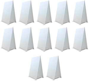 11" X 17" Premium Corrugated Plastic Dry Erase Tabletop Marquee Easel 12 Pack 11" X 17" Premium Corrugated Plastic Dry Erase Tabletop Marquee Easel 12 Pack