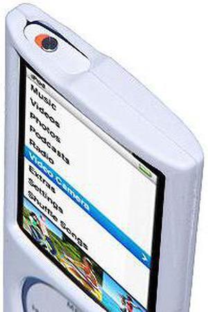 Amzer Polished White Snap On Crystal Hard Case For iPod Nano 5th Gen