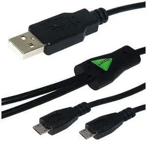 AmzerÂ® USB to Dual Micro USB Y Splitter Twin Charging Handy Cable