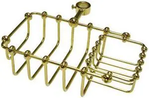 7 SOAP BASKET-Polished Brass Finish