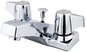 4 CENTERSET CANOPY HANDLES W/PLASTIC POP-UP-Chrome Finish