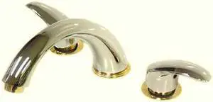 ROMAN TUB FILLER W/LEGACY LEVER HDL-Chrome/Polished Brass Finish