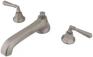 METROPOLITAN ROMAN TUB FILLER SN, METAL LEVER-HL-Satin Nickel Finish
