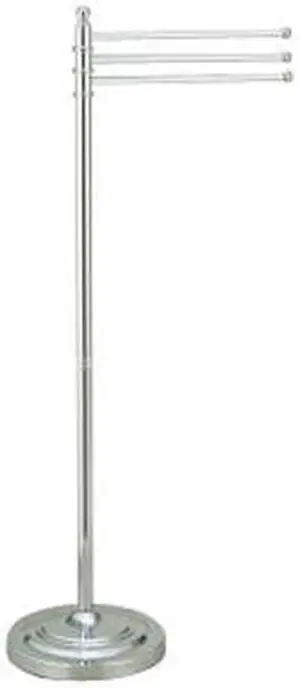PEDESTAL TOWEL BAR IN THREE LEVEL HEITGHT W/WHITE BOX-Chrome Finish