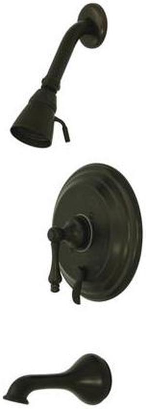 RESTORATION TUB/SHOWER FAUCET W/METAL LEVER HANDLE-Oil Rubbed Bronze Finish