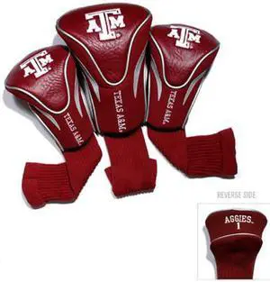 Team Golf 23494 Texas A&M University 3 Pack Contour Fit Headcover
