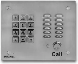Viking K-1700-3 Handsfree Phone with Key Pad - Stainless