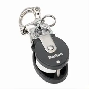 BARTON MARINE SMALL SNATCH  BLOCK W/ STAINLESS SNAP