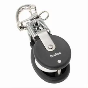 BARTON MARINE MEDIUM SNATCH BLOCK W/ STAINLESS SNAP 90 401