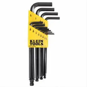 Klein Tools BLMK10 9-Piece Hex-Key Caddy Set L-Style Ball-End - Metric