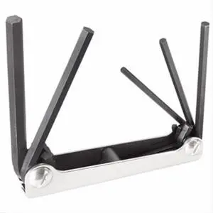 Klein Tools 70580 Pocket Size Folding Hex-Key Set Five-Key - Metric