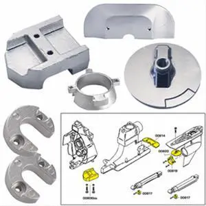 Tecnoseal 20801MG Mercury Alpha 1 Gen 2 Anode Kit Hardware - Magnesium