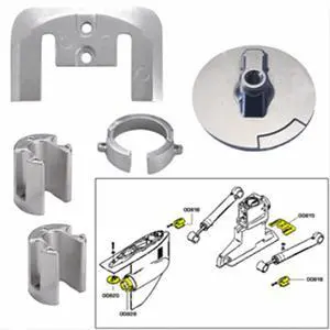 TECNOSEAL ANODE KIT MERC BRAVO 1 W/ HARDWARE ALUMINUM 20803AL