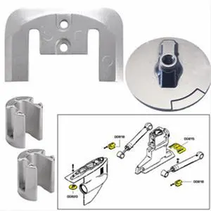 TECNOSEAL ANODE KIT MERC BRAVO 2 3 W/ HARDWARE ALUMINUM 20804AL