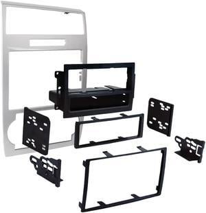 Metra 99-6519S Silver Single/Double DIN Dash Kit for 05-07 Dodge Charger/Magnum