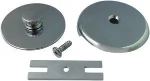 Kingston Brass DTL5303A1 Quick Cover Up Tub Stopper with Overflow Plate, Polishe