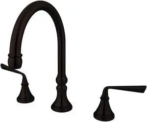 Two Handle Roman Tub Filler in Oil Rubbed Bronze by Kingston Brass